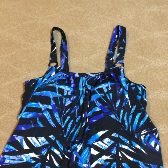 Swim 365 X Swimsuits For All NWOT Tank Overlay Swim Romper, 14 - Picture 3 of 8